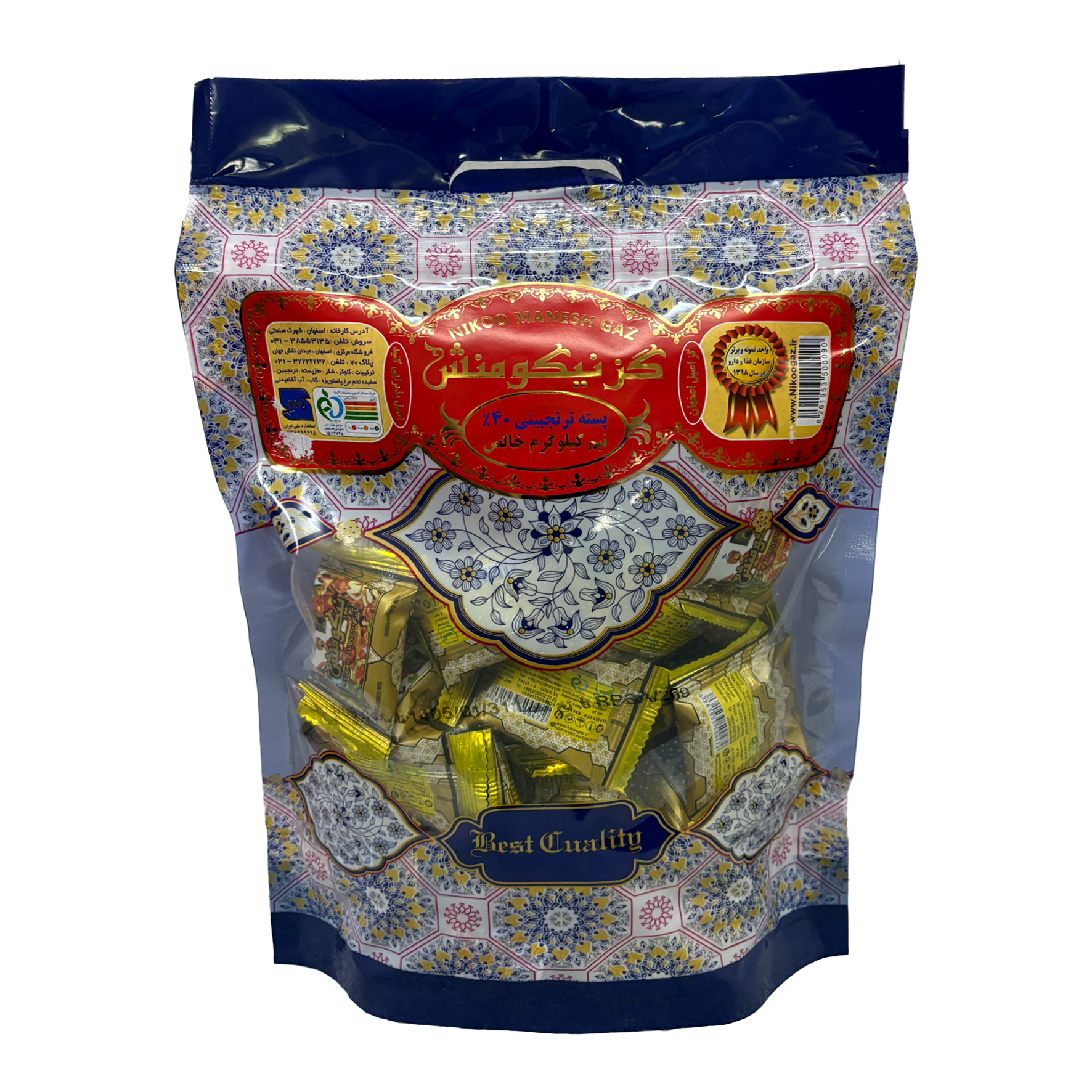 گز 40 درصد پسته 40% Pistachio Gaz 500g